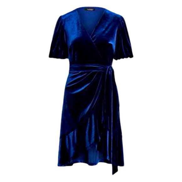 Lauren Ralph Lauren Dresses & Skirts - Lauren Ralph Lauren Velvet Puff Sleeve Dress